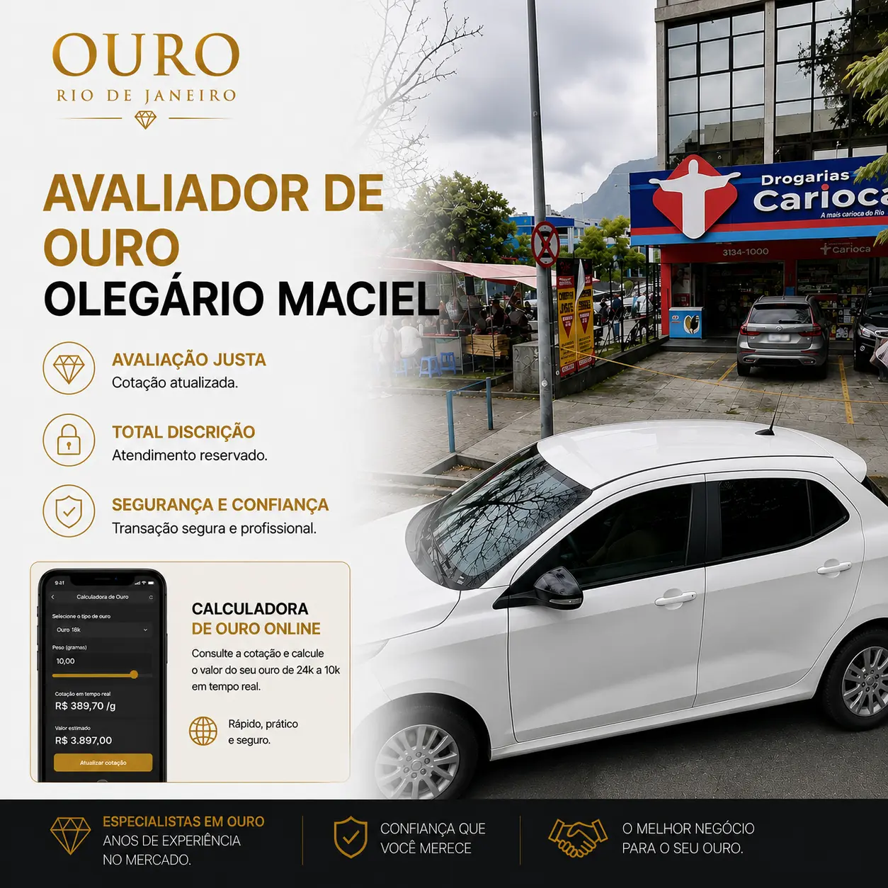 avaliador de ouro olegário maciel