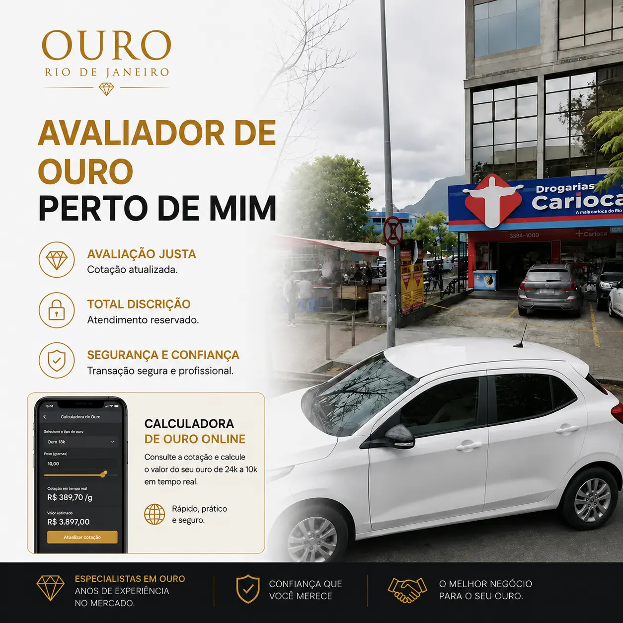 avaliador de ouro perto de mim