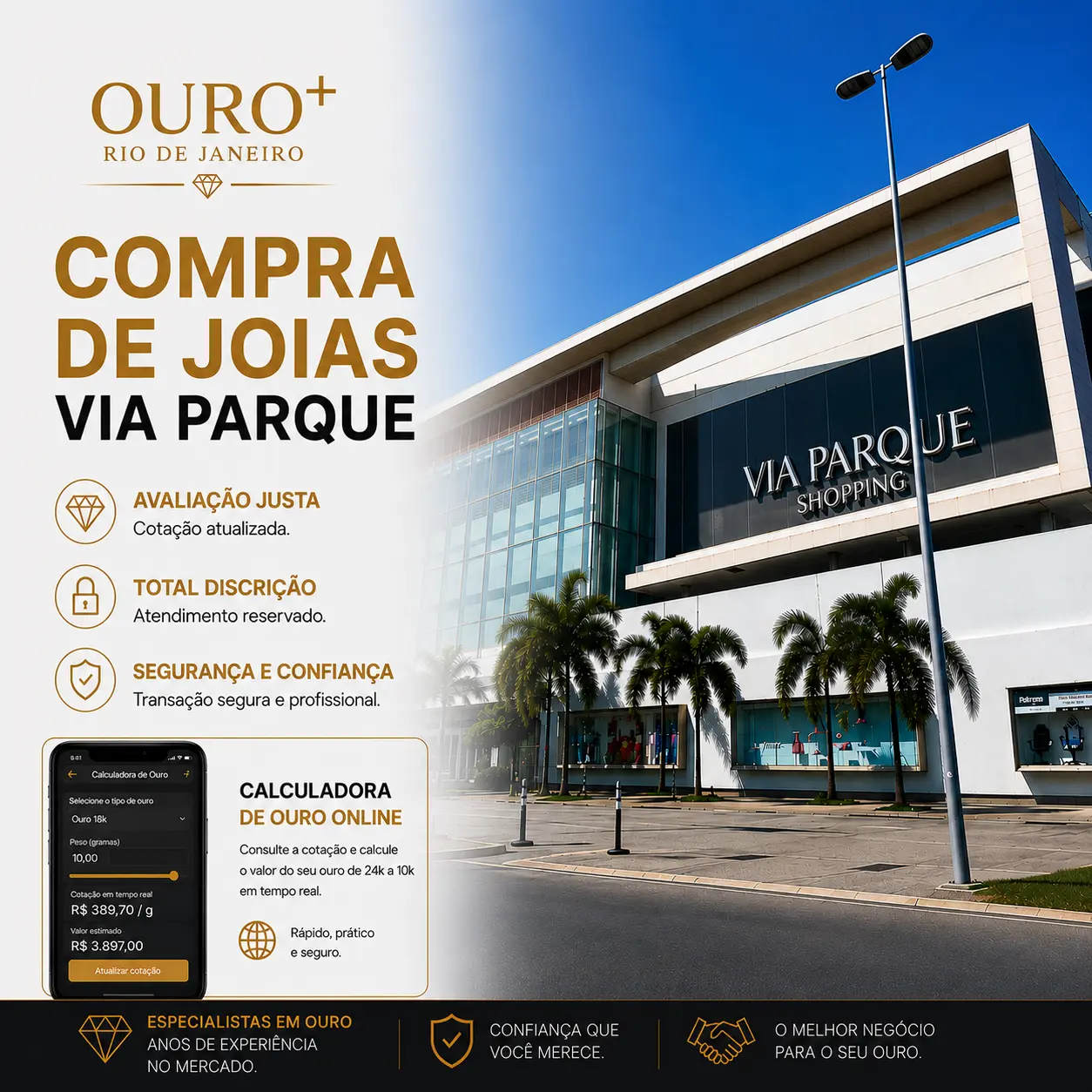 compra de joias via parque
